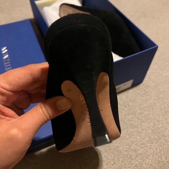 Stuart Weitzman Lulah Kitten Heel Mules Size 9 - Picture 10 of 13